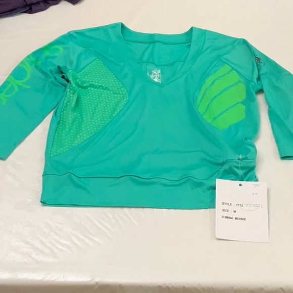 Spyder CYCLING 3/4 SLV TOP - Green - Picture 6 of 16